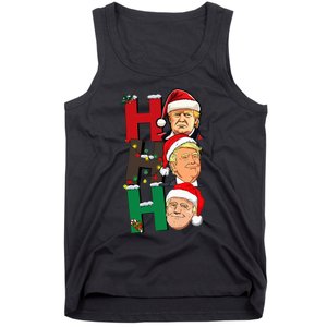 Merry Christmas Ho Ho Ho Trump Santa Light Christmas Tank Top