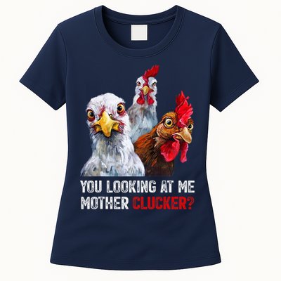 Mother Clucker Hen Humor | Chicken Shirts For Chicken Lovers Womens T-Shirt