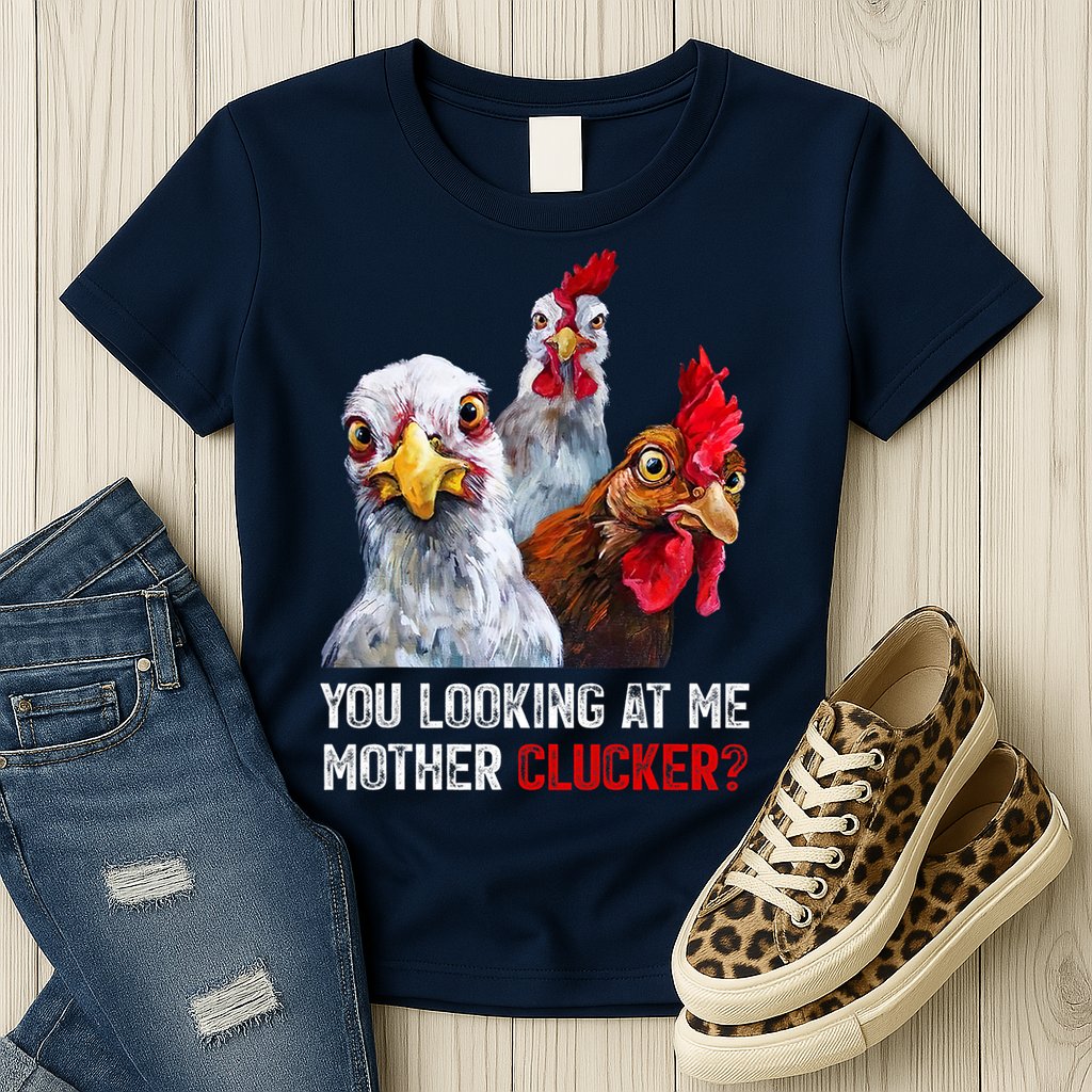 Mother Clucker Hen Humor | Chicken Shirts For Chicken Lovers Womens T-Shirt