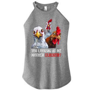 Mother Clucker Hen Humor | Chicken Shirts For Chicken Lovers Women’s Perfect Tri Rocker Tank