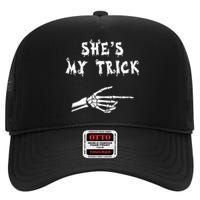 Matching Couples Halloween Outfit His And Hers Funny Costume High Crown Mesh Back Trucker Hat