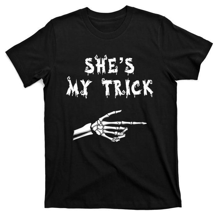 Matching Couples Halloween Outfit His And Hers Funny Costume T-Shirt