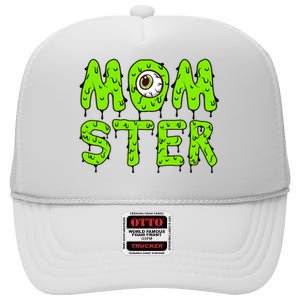 Momster Cute Halloween For Moms High Crown Mesh Back Trucker Hat