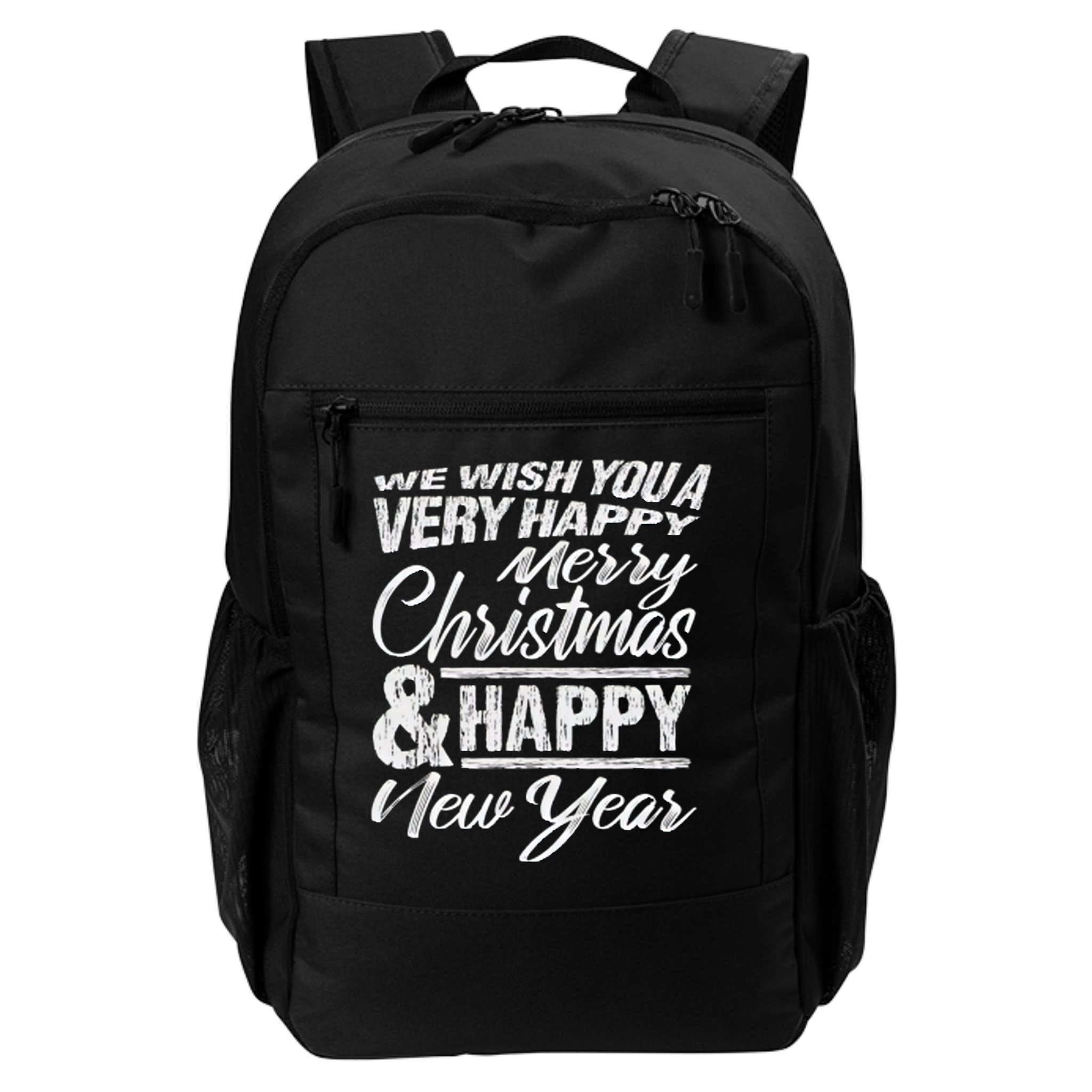 Merry Christmas Happy New Year Backpack