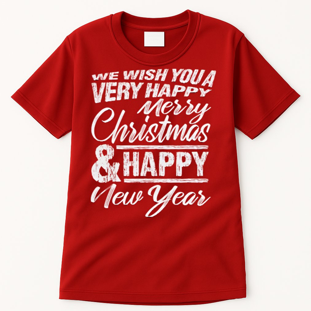 Merry Christmas Happy New Year Tall T-Shirt