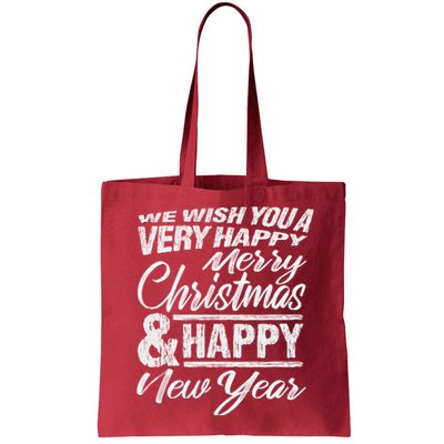 Merry Christmas Happy New Year Bag