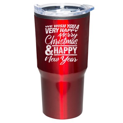 Merry Christmas Happy New Year Tumbler
