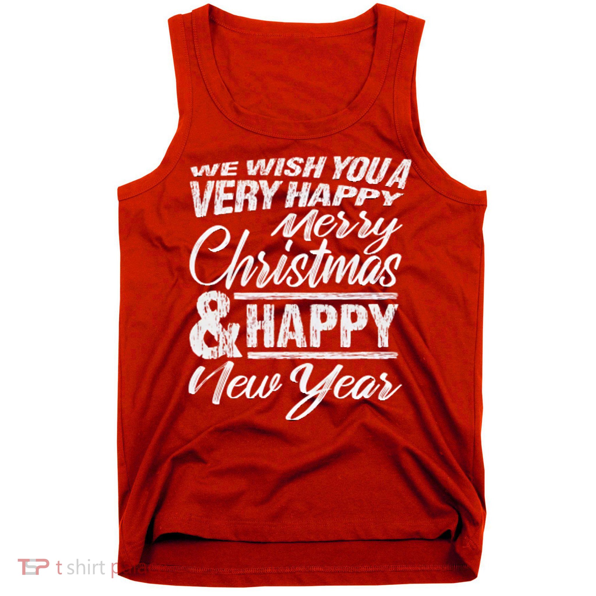 Merry Christmas Happy New Year Tank Top