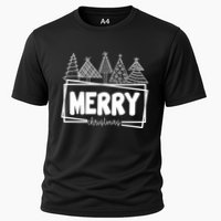 Merry Christmas Holiday Festive Cooling Performance Crew T-Shirt