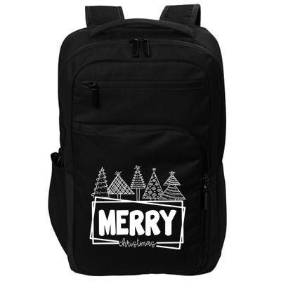 Merry Christmas Holiday Festive Impact Tech Backpack
