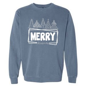 Merry Christmas Holiday Festive Garment-Dyed Sweatshirt