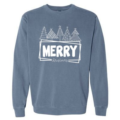 Merry Christmas Holiday Festive Garment-Dyed Sweatshirt