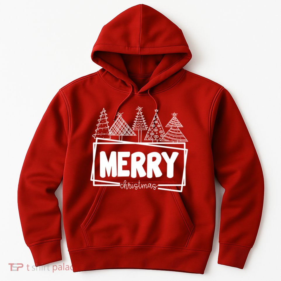 Merry Christmas Holiday Festive Hoodie