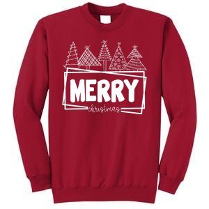 Merry Christmas Holiday Festive Tall Sweatshirt