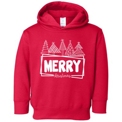 Merry Christmas Holiday Festive Toddler Hoodie
