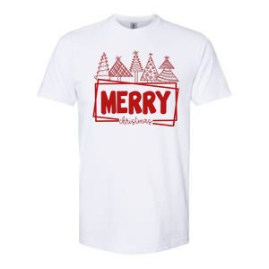 Merry Christmas Holiday Festive Softstyle CVC T-Shirt