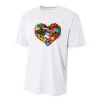 Merry Christmas Holiday Love Youth Performance Sprint T-Shirt