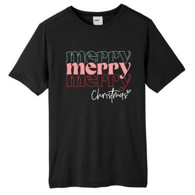 Merry Christmas Holiday Season Winter Vibes Christmas Gift Tall Fusion ChromaSoft Performance T-Shirt