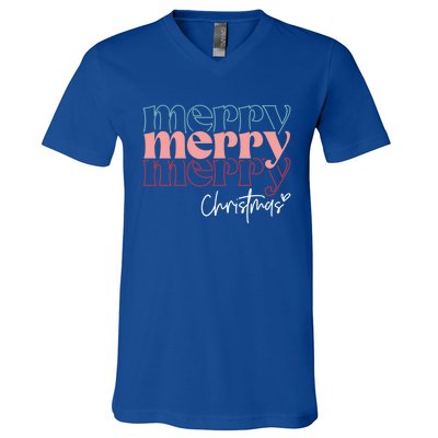 Merry Christmas Holiday Season Winter Vibes Christmas Gift V-Neck T-Shirt