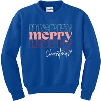 Merry Christmas Holiday Season Winter Vibes Christmas Gift Kids Sweatshirt