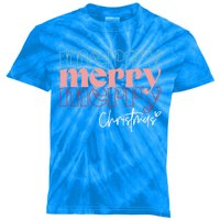 Merry Christmas Holiday Season Winter Vibes Christmas Gift Kids Tie-Dye T-Shirt