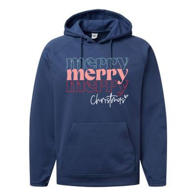 Merry Christmas Holiday Season Winter Vibes Christmas Gift Performance Fleece Hoodie