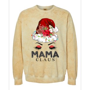 Mama Claus Hat Awesome Happy New Santa Claus Christmas Gift Colorblast Crewneck Sweatshirt