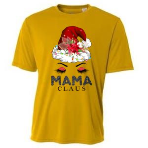 Mama Claus Hat Awesome Happy New Santa Claus Christmas Gift Cooling Performance Crew T-Shirt