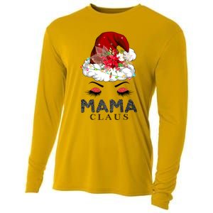 Mama Claus Hat Awesome Happy New Santa Claus Christmas Gift Cooling Performance Long Sleeve Crew