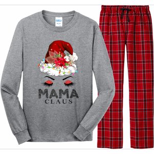 Mama Claus Hat Awesome Happy New Santa Claus Christmas Gift Long Sleeve Pajama Set