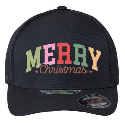 Merry Christmas Holiday Season Winter Vibes Christmas Meaningful Gift Flexfit Unipanel Trucker Cap