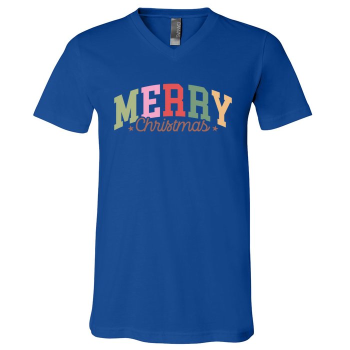 Merry Christmas Holiday Season Winter Vibes Christmas Meaningful Gift V-Neck T-Shirt