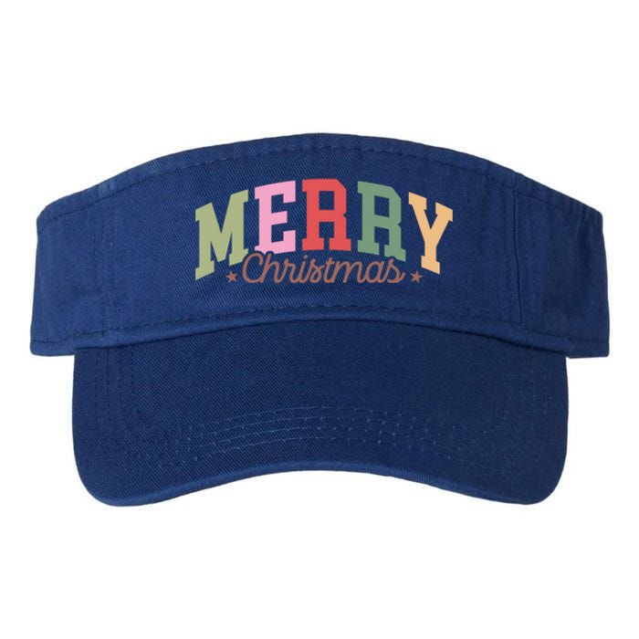 Merry Christmas Holiday Season Winter Vibes Christmas Meaningful Gift Valucap Bio-Washed Visor