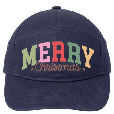 Merry Christmas Holiday Season Winter Vibes Christmas Meaningful Gift 7-Panel Snapback Hat