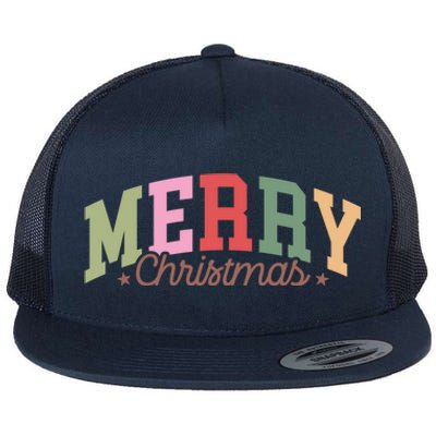 Merry Christmas Holiday Season Winter Vibes Christmas Meaningful Gift Flat Bill Trucker Hat