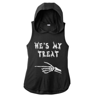 Matching Couples Halloween Outfit His And Hers Funny Costume Ladies PosiCharge Tri-Blend Wicking Draft Hoodie Tank