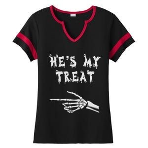 Matching Couples Halloween Outfit His And Hers Funny Costume Ladies Halftime Notch Neck Tee