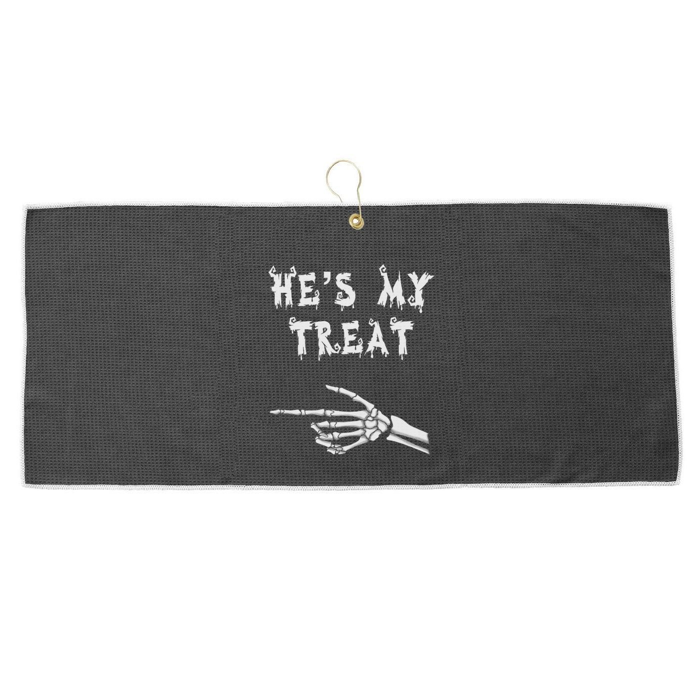Matching Couples Halloween Outfit His And Hers Funny Costume Large Microfiber Waffle Golf Towel