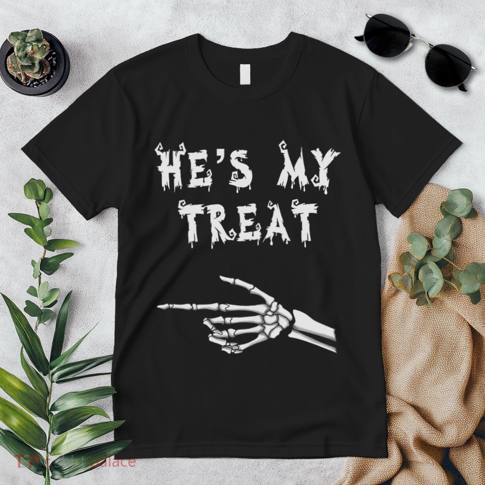 Matching Couples Halloween Outfit His And Hers Funny Costume Premium T-Shirt