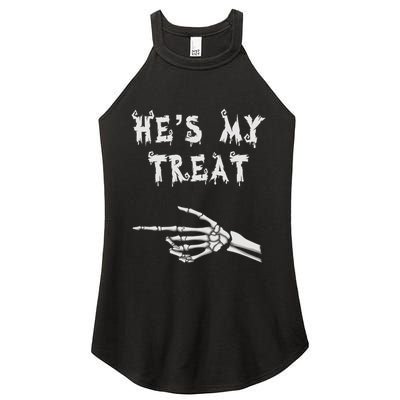 Matching Couples Halloween Outfit His And Hers Funny Costume Women's Perfect Tri Rocker Tank