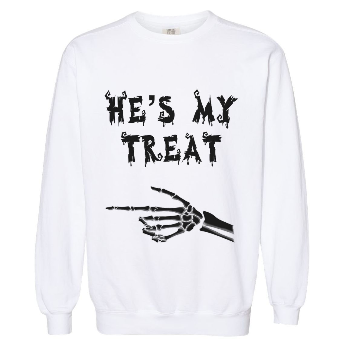 Matching Couples Halloween Outfit His And Hers Funny Costume Garment-Dyed Sweatshirt