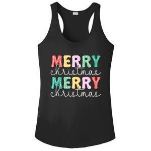 Merry Christmas Holiday Winter Vibes Christmas Gift Ladies PosiCharge Competitor Racerback Tank