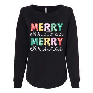 Merry Christmas Holiday Winter Vibes Christmas Gift Womens California Wash Sweatshirt