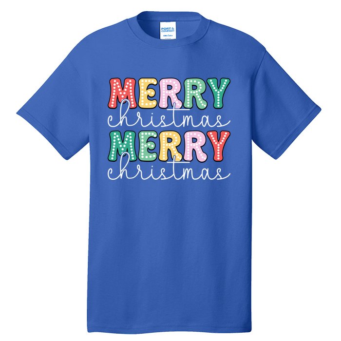 Merry Christmas Holiday Winter Vibes Christmas Gift Tall T-Shirt