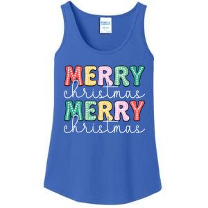 Merry Christmas Holiday Winter Vibes Christmas Gift Ladies Essential Tank