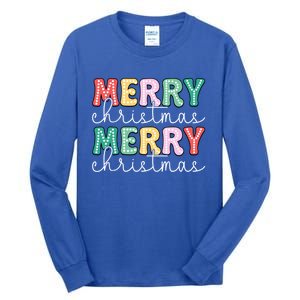 Merry Christmas Holiday Winter Vibes Christmas Gift Tall Long Sleeve T-Shirt