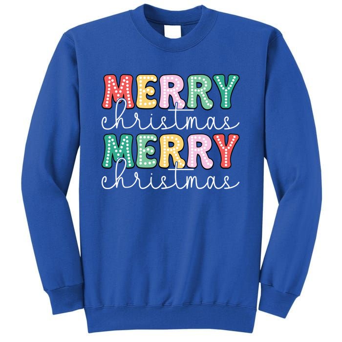 Merry Christmas Holiday Winter Vibes Christmas Gift Tall Sweatshirt