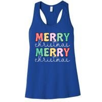 Merry Christmas Holiday Winter Vibes Christmas Gift Women's Racerback Tank