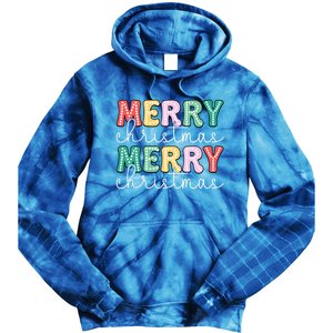 Merry Christmas Holiday Winter Vibes Christmas Gift Tie Dye Hoodie