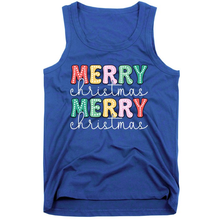 Merry Christmas Holiday Winter Vibes Christmas Gift Tank Top